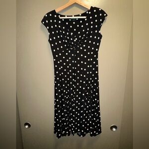 Ralph Lauren Women’s Polkadot empire waist midi dress